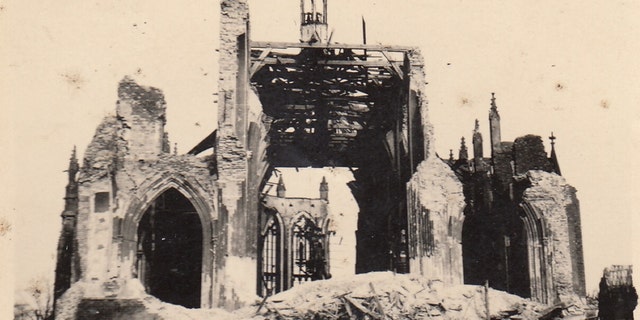 The archive of more than 100 photos includes images of battle-scarred sites in Northern Europe (Henry Aldridge &amp; Son)
