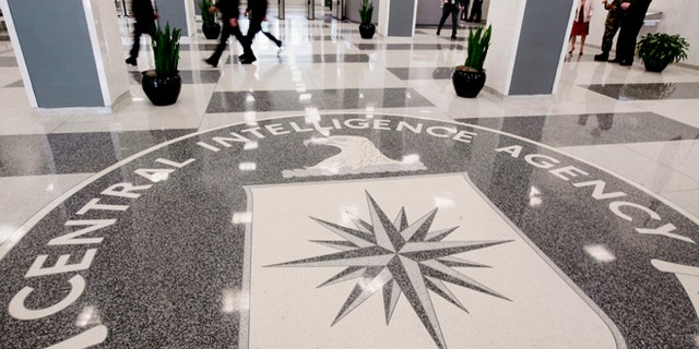 File photo of the lobby of the CIA Headquarters Building in McLean, Va.