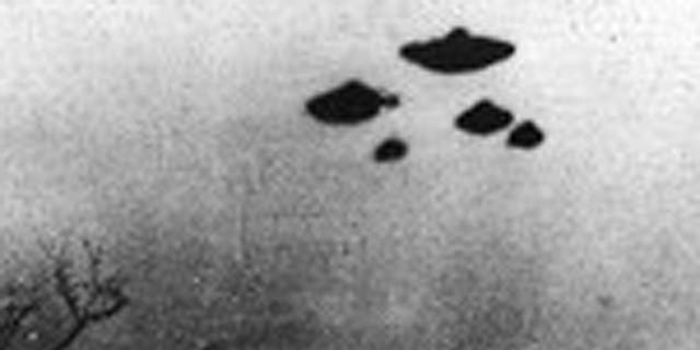 File print - a 'UFO' sighting over Sheffield, U.K, Mar 4, 1962 (CIA).