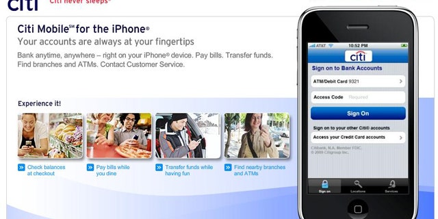 Citibank's iPhone app was accidentally storing user data, the company announced Monday.