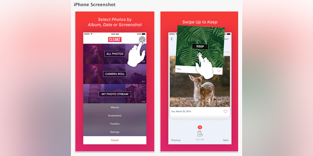 (Screenshot of Cleanz in the App Store)