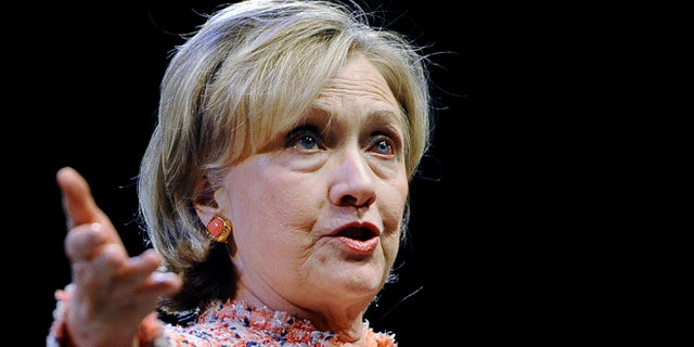 April 23, 2014: Former Secretary of State Hillary Clinton speaks at the University of Connecticut in Storrs, Conn.