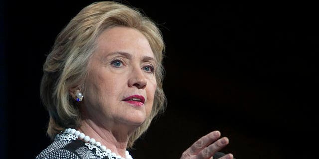 May 14, 2014: Former Secretary of State Hillary Clinton speaks in Washington.
