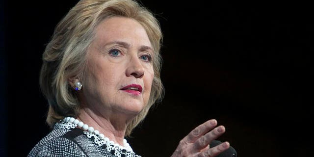 May 14, 2014: Former Secretary of State Hillary Clinton speaks in Washington.