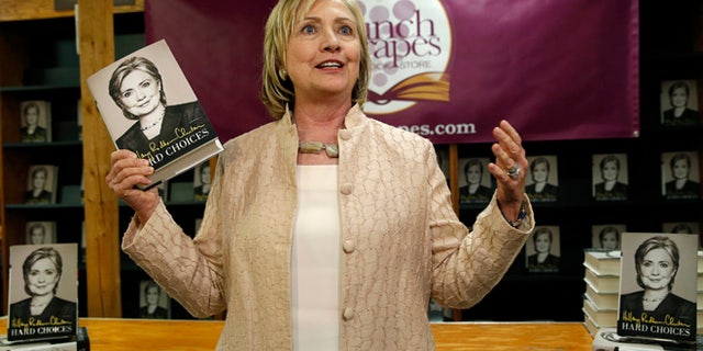 Aug 13, 2014: Hillary Clinton arrives for a signing session for her book "Hard Choices" at the Bunch of Grapes bookstore in Vineyard Haven on Martha's Vineyard, Massachusetts. (Reuters)