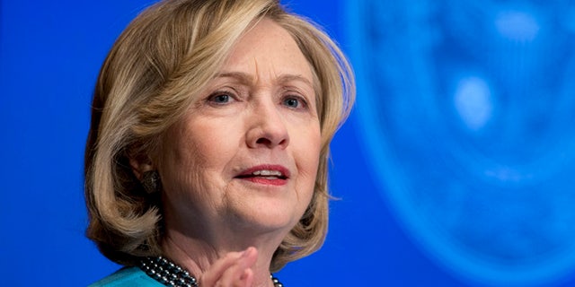 Dec. 3, 2014: Former Secretary of State Hillary Rodham Clinton speaks in Gaston Hall at Georgetown University in Washington.