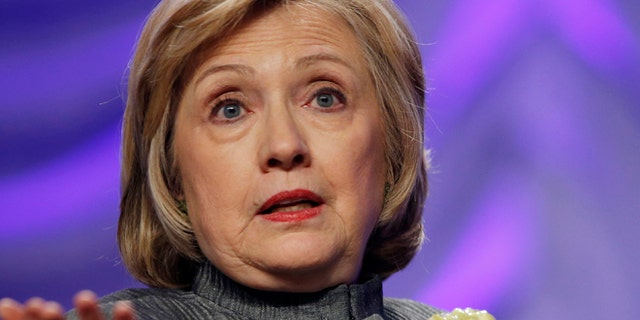 May 6, 2014: This file photo shows Former Secretary of State Hillary Rodham Clinton speaking in National Harbor, Md. (AP)