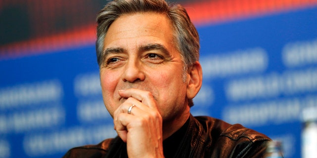 Feb. 11, 2016. George Clooney attends a press conference at the 2016 Berlinale Film Festival in Berlin, Germany.