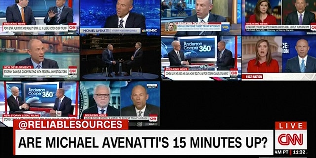 Attorney Michael Avenatti was on CNN 74 times during a 10-week period in 2018.