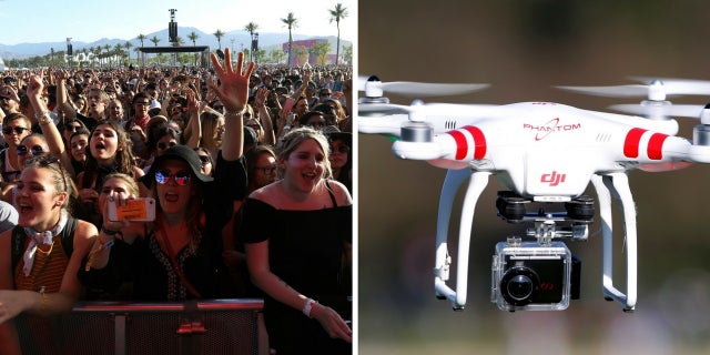coachella drones