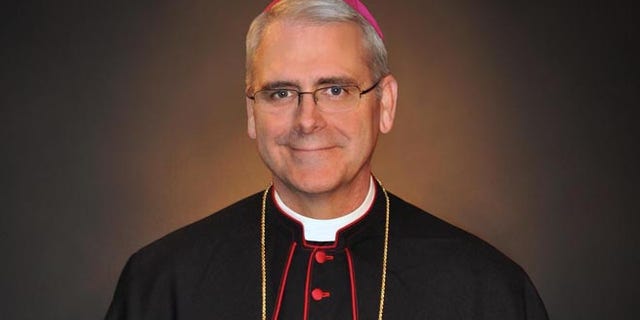 This undated photo shows Archbishop Paul Coakley of the Archdiocese of Oklahoma City, a leading opponent of the planned "black mass" in Oklahoma City.