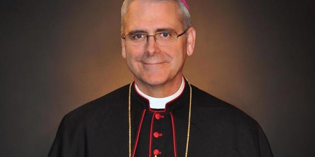 This undated photo shows Archbishop Paul Coakley of the Archdiocese of Oklahoma City, a leading opponent of the planned "black mass" in Oklahoma City.