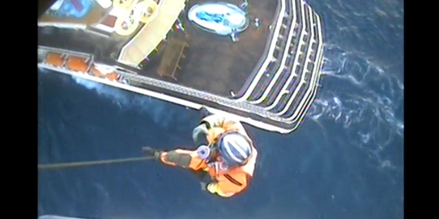 Rescue teams from the U.S. Coast Guard were dispatched twice to the same Carnival Cruise Line ship on Tuesday to rescue two separate women.