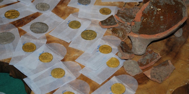The pot of gold and silver coins was found during construction work in the Dutch province of Utrecht.