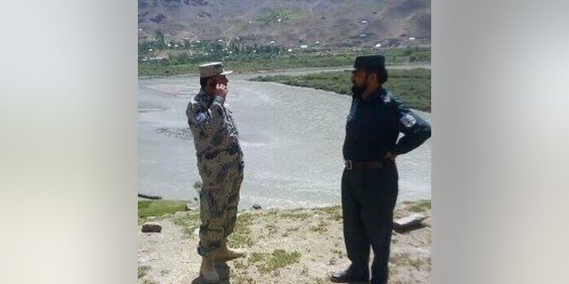 Col. Mohammad Nader and his battalion in Ishkasham this week.