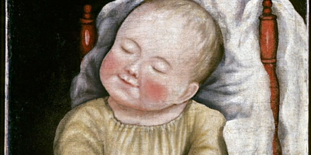 Painted by an unidentified artist about 1810 to 1830, "Baby in Red Chair" is one of the earliest paintings to enter the collection.
