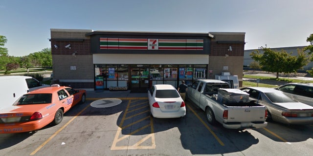 The corrections workers were discovered kissing each other in the parking lot of this 7-Eleven in Denver.