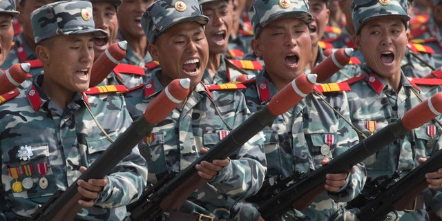 Are those launchers affixed to the tips of rifles, or something else? It's not clear, say experts.