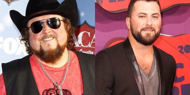 Colt Ford, left, and Tyler Farr, right, in their typical garb.