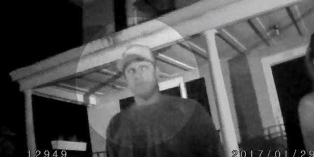 A surveillance photo released after the fire.