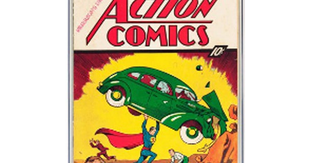 Feb. 13, 2012: This handout photo provided by Heritage Auction shows the CGC-Certified 3.0 copy of Action Comics #1 from the Billy Wright Collection at Heritage Auctions in Dallas,Texas.