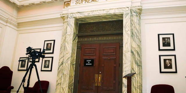 July 15, 2014: The Oklahoma Supreme Court meets for a hearing closed to cameras in Oklahoma City.