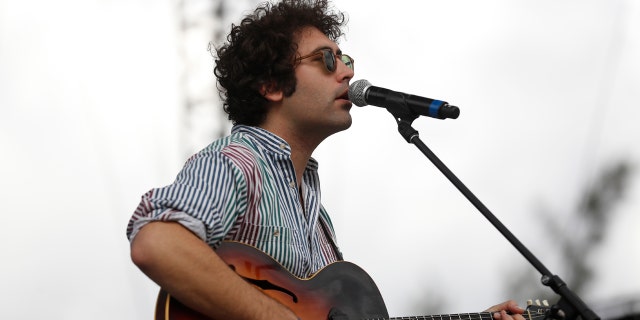 In this Sunday, Nov. 20, 2016 file photo, Miles Michaud, lead singer of the California band Allah-Las, performs during the second and last day of the Corona Capital Music Festival in Mexico City.