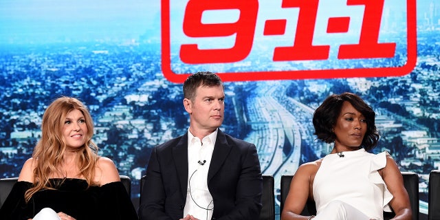 Connie Britton played 911 operate Abby Clark in Season 1 on the Fox show. Here the star is joined by cast mates Peter Krause and Angela Bassett.