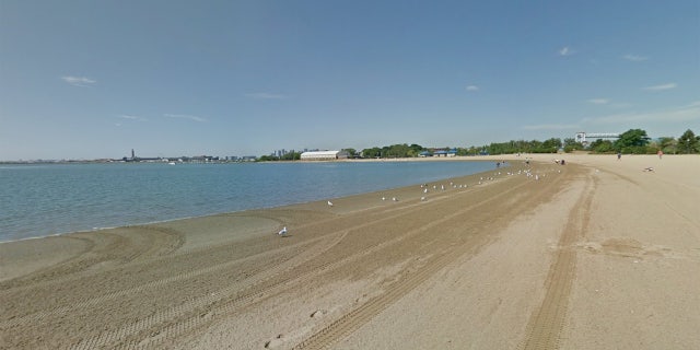 Constitution Beach in East Boston, Mass. where MS-13 gang members "catfished" a 15-year-old boy and killed him.