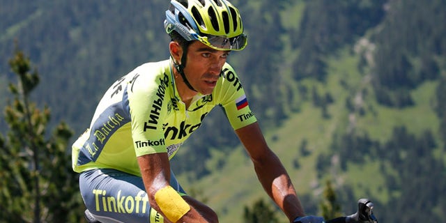 Spain's Alberto Contador during the ninth stage of the Tour de France in Andorra, Sunday, July 10, 2016.