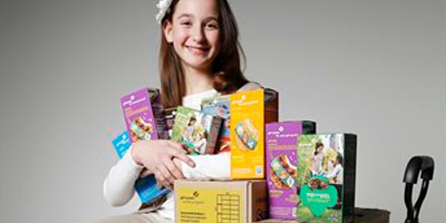 Katie Francis, 11, posing for a photo in Oklahoma City.