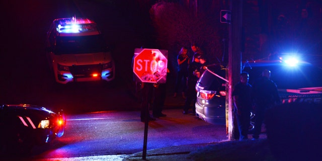 March 9, 2016: Police investigate the scene after a deadly shooting in Wilkinsburg, Pa. Pittsburgh television station WTAE said Wednesday it had fired anchorwoman Wendy Bell over racial comments she posted on Facebook about the ambush shooting that left five people and an unborn baby dead