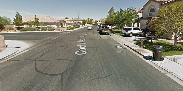 Minkler's body was found by police in an empty house on Cool Lilac Avenue (pictured); they made the discovery after teenagers revealed the tragedy on the heels of a nearby car crash.