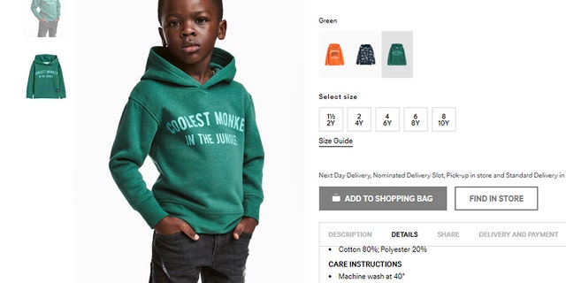 The mother of the child model told critics of the sweatshirt to "get over it."