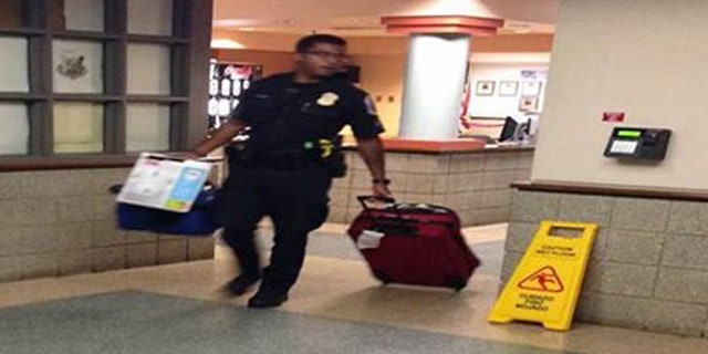 Cpl. Che’ Atkinson helped a homeless woman and her daughter get a hotel room and food.