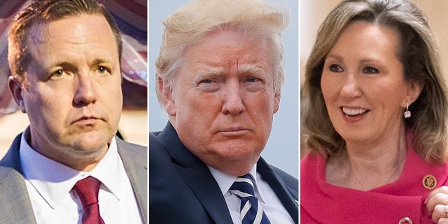 President Trump's proposal to halt pay raises for federal workers drew pushback from Virginia Republicans Corey Stewart, left, a U.S. Senate candidate, and U.S. Rep. Barbara Comstock, who is up for reelection.