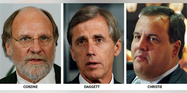The three candidates for governor of New Jersey, from left, Democrat Jon. S. Corzine, Independent Chris Daggett and Republican Chris Christie. (AP Photo)