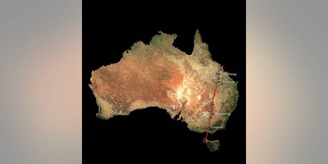 Scientists recently realized that separate chains of volcanic activity in Australia were actually caused by a single hotsput lurking under the Earth's lithosphere. The new superchain, called the Cosgrove Volcanic Track, spans 1,240 miles.