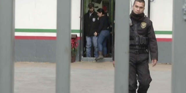 Ethan Couch is led through a detention center in Guadalajara, Mexico, Dec. 30, 2015.