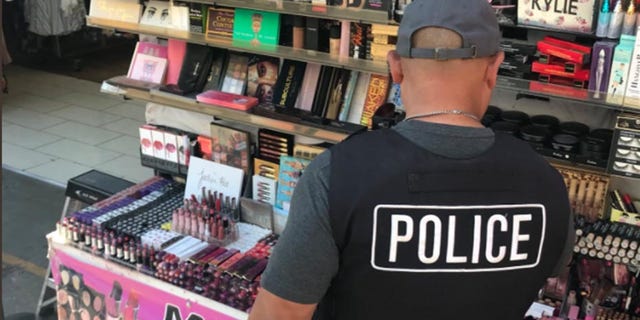 Los Angeles police seized around $700,000 of counterfeit makeup last week.