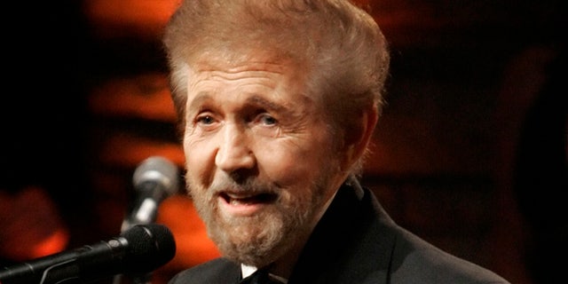 May 6, 2007: Inductee Sonny James is presented his medallion at the Country Music Hall of Fame in Nashville, Tenn.