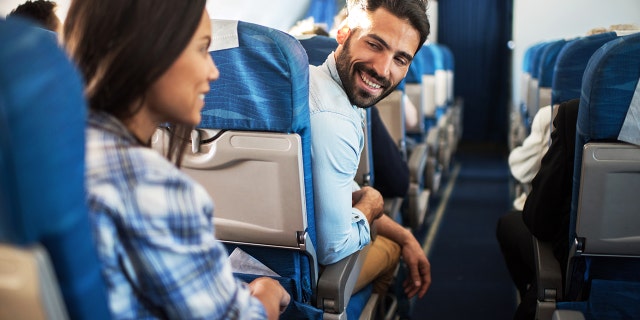 A seat chat feature on some airplanes is like an unofficial in-flight dating app