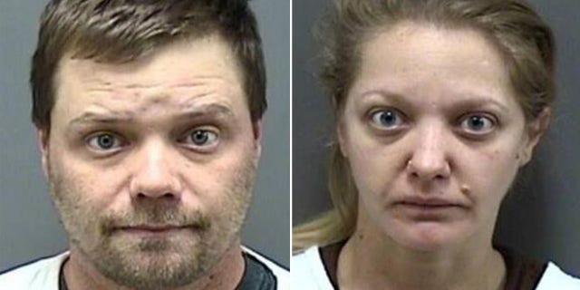 Crystal and Justin Robinson of Wind Lake, Wisconsin were arrested for allegedly attempting to seduce one of their teen babysitters, officials said. (The Rancine County Sheriff’s Office.)