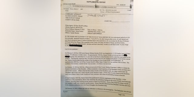 Court documents show Gomez admitted to giving birth to the baby, wrapping it in a bathrobe and putting it in a shed.