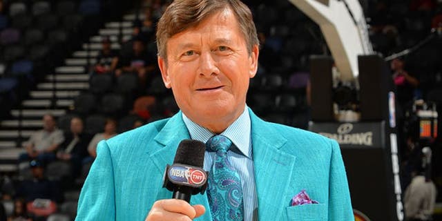 SAN ANTONIO, TX - MARCH 6: Reporter Chris Sager before a game against the San Antonio Spurs and Miami Heat at the AT&T Center March 6, 2014 in San Antonio, Texas. NOTE TO USER: User expressly acknowledges and agrees that, by downloading and or using this photograph, User is consenting to the terms and conditions of the Getty Images License Agreement. Mandatory Copyright Notice: Copyright 2014 NBAE (Photo by Jesse D. Garrabrant/NBAE via Getty Images)