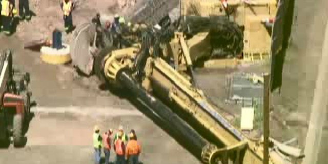 "Phoenix Fire Technical Rescue crews train frequently for this type of incident are doing everything possible to provide for life safety of the victim as well as the safety of rescuers," the PFD stated.