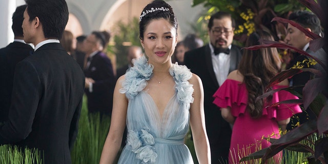 This image released by Warner Bros. Entertainment shows Constance Wu in a scene from the film "Crazy Rich Asians." (Sanja Bucko/Warner Bros. Entertainment via AP)