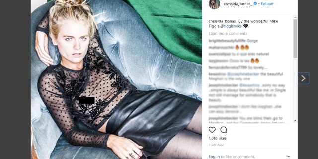 Cressida Bonas posted a racy image on social media.