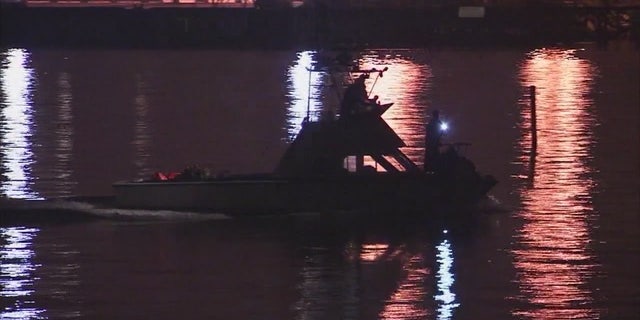 The harbor where the helicopter apparently crashed.