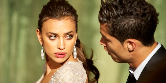 MADRID, SPAIN - NOVEMBER 17: Model Irina Shayk and Real Madrid player Cristiano Ronaldo attend Marie Claire Prix de la Moda awards 2011 at French Embassy on November 17, 2011 in Madrid, Spain. (Photo by Carlos Alvarez/Getty Images)